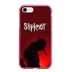 Чехол iPhone 7/8 матовый Slipknot Shadows, цвет: 3D-малиновый