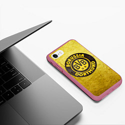 Чехол iPhone 7/8 матовый Borussia3, цвет: 3D-малиновый — фото 2