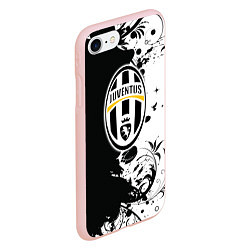 Чехол iPhone 7/8 матовый Juventus4, цвет: 3D-светло-розовый — фото 2