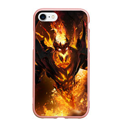 Чехол iPhone 7/8 матовый Nevermore Hell, цвет: 3D-светло-розовый