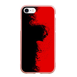 Чехол iPhone 7/8 матовый Blood Rage, цвет: 3D-светло-розовый