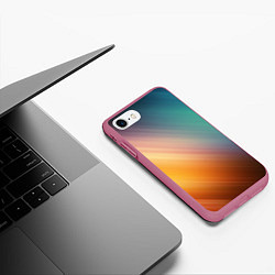 Чехол iPhone 7/8 матовый Стильный окрас, цвет: 3D-малиновый — фото 2