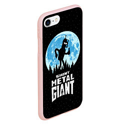 Чехол iPhone 7/8 матовый Bender Metal Giant, цвет: 3D-светло-розовый — фото 2