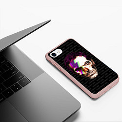 Чехол iPhone 7/8 матовый Dr. Dead House, цвет: 3D-светло-розовый — фото 2