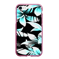 Чехол iPhone 7/8 матовый Tropica, цвет: 3D-малиновый