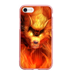 Чехол iPhone 7/8 матовый Fire Wolf