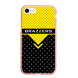 Чехол iPhone 7/8 матовый Brazzers Style, цвет: 3D-светло-розовый