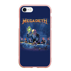 Чехол iPhone 7/8 матовый Megadeth: Rust In Peace, цвет: 3D-светло-розовый