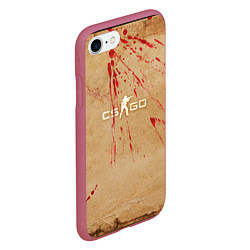 Чехол iPhone 7/8 матовый CS:GO Blood Dust, цвет: 3D-малиновый — фото 2