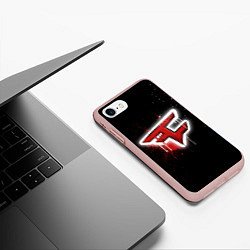 Чехол iPhone 7/8 матовый FaZe Clan: Black collection, цвет: 3D-светло-розовый — фото 2