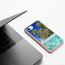 Чехол iPhone 7/8 матовый Таиланд, цвет: 3D-светло-розовый — фото 2
