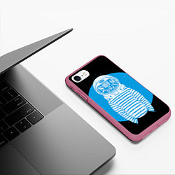 Чехол iPhone 7/8 матовый Defy gravity, цвет: 3D-малиновый — фото 2