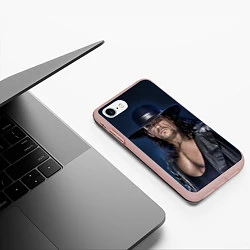 Чехол iPhone 7/8 матовый Гробовщик 3, цвет: 3D-светло-розовый — фото 2