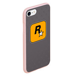 Чехол iPhone 7/8 матовый GTA VI: Rockstar Games, цвет: 3D-светло-розовый — фото 2