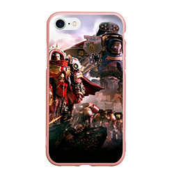 Чехол iPhone 7/8 матовый Warhammer 40k: Angelos, цвет: 3D-светло-розовый