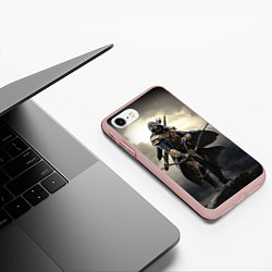Чехол iPhone 7/8 матовый TES 7, цвет: 3D-светло-розовый — фото 2