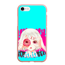 Чехол iPhone 7/8 матовый Tokyo Ghoul, цвет: 3D-светло-розовый