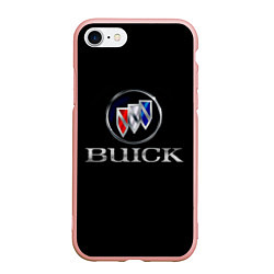 Чехол iPhone 7/8 матовый Buick, цвет: 3D-светло-розовый