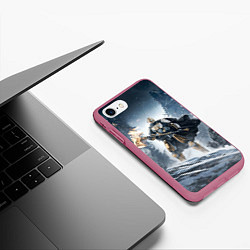 Чехол iPhone 7/8 матовый Rise of Iron, цвет: 3D-малиновый — фото 2