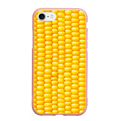 Чехол iPhone 7/8 матовый Сладкая вареная кукуруза, цвет: 3D-светло-розовый