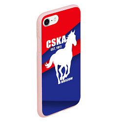Чехол iPhone 7/8 матовый CSKA est. 1911, цвет: 3D-светло-розовый — фото 2