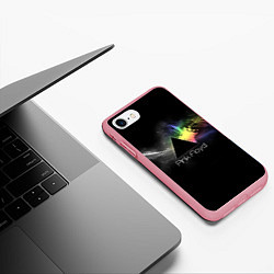 Чехол iPhone 7/8 матовый Pink Floyd Logo, цвет: 3D-баблгам — фото 2