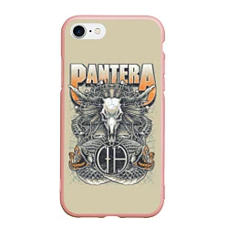 Чехол iPhone 7/8 матовый Pantera: Wild Goat, цвет: 3D-светло-розовый