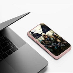 Чехол iPhone 7/8 матовый STALKER: Radioactive, цвет: 3D-светло-розовый — фото 2