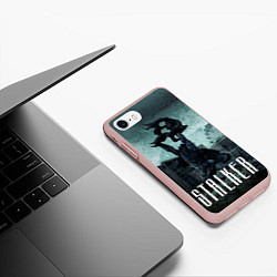 Чехол iPhone 7/8 матовый STALKER: Pripyat, цвет: 3D-светло-розовый — фото 2