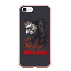 Чехол iPhone 7/8 матовый Metal Gear Solid, цвет: 3D-светло-розовый