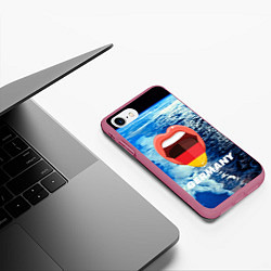 Чехол iPhone 7/8 матовый Germany, цвет: 3D-малиновый — фото 2