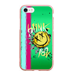Чехол iPhone 7/8 матовый Blink 182, цвет: 3D-светло-розовый