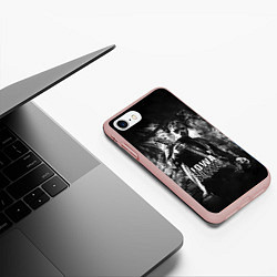 Чехол iPhone 7/8 матовый Slipknot: Iowa, цвет: 3D-светло-розовый — фото 2
