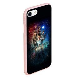 Чехол iPhone 7/8 матовый Stranger Things Boys, цвет: 3D-светло-розовый — фото 2