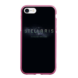 Чехол iPhone 7/8 матовый Stellaris, цвет: 3D-малиновый