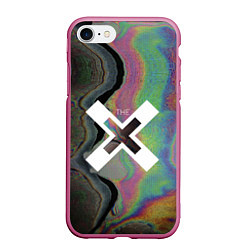Чехол iPhone 7/8 матовый The XX: Neon Colour, цвет: 3D-малиновый