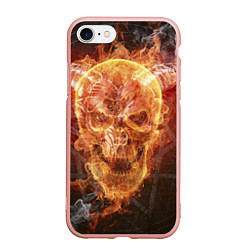 Чехол iPhone 7/8 матовый Дьявол, цвет: 3D-светло-розовый