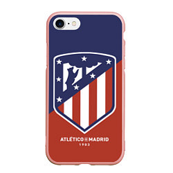 Чехол iPhone 7/8 матовый Atletico Madrid FC 1903, цвет: 3D-светло-розовый