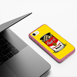 Чехол iPhone 7/8 матовый Blink-182: Crappy punk rock, цвет: 3D-малиновый — фото 2