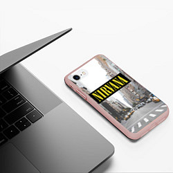 Чехол iPhone 7/8 матовый Nirvana City, цвет: 3D-светло-розовый — фото 2