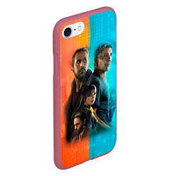 Чехол iPhone 7/8 матовый Blade Runner Heroes, цвет: 3D-малиновый — фото 2