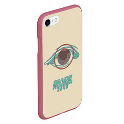 Чехол iPhone 7/8 матовый Blade Runner 2049: Eyes, цвет: 3D-малиновый — фото 2