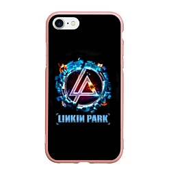 Чехол iPhone 7/8 матовый Linkin Park: Engine, цвет: 3D-светло-розовый