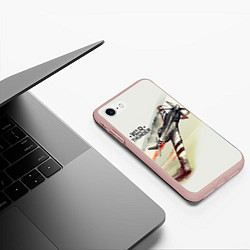 Чехол iPhone 7/8 матовый War Thunder, цвет: 3D-светло-розовый — фото 2