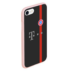 Чехол iPhone 7/8 матовый Bayern FC: Black 2018, цвет: 3D-светло-розовый — фото 2