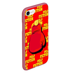 Чехол iPhone 7/8 матовый Pulp Fiction: Boxing glove, цвет: 3D-малиновый — фото 2