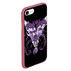 Чехол iPhone 7/8 матовый Deep Purple: Greatest Hits, цвет: 3D-малиновый — фото 2