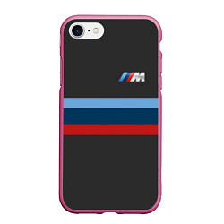 Чехол iPhone 7/8 матовый BMW 2018 M Sport, цвет: 3D-малиновый