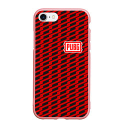 Чехол iPhone 7/8 матовый PUBG: Red Line, цвет: 3D-баблгам