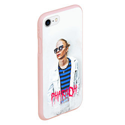Чехол iPhone 7/8 матовый Pharaoh: White side, цвет: 3D-светло-розовый — фото 2